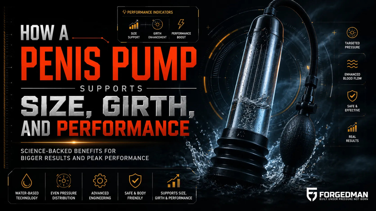 How a Penis Pump Supports Size, Girth, and Performance