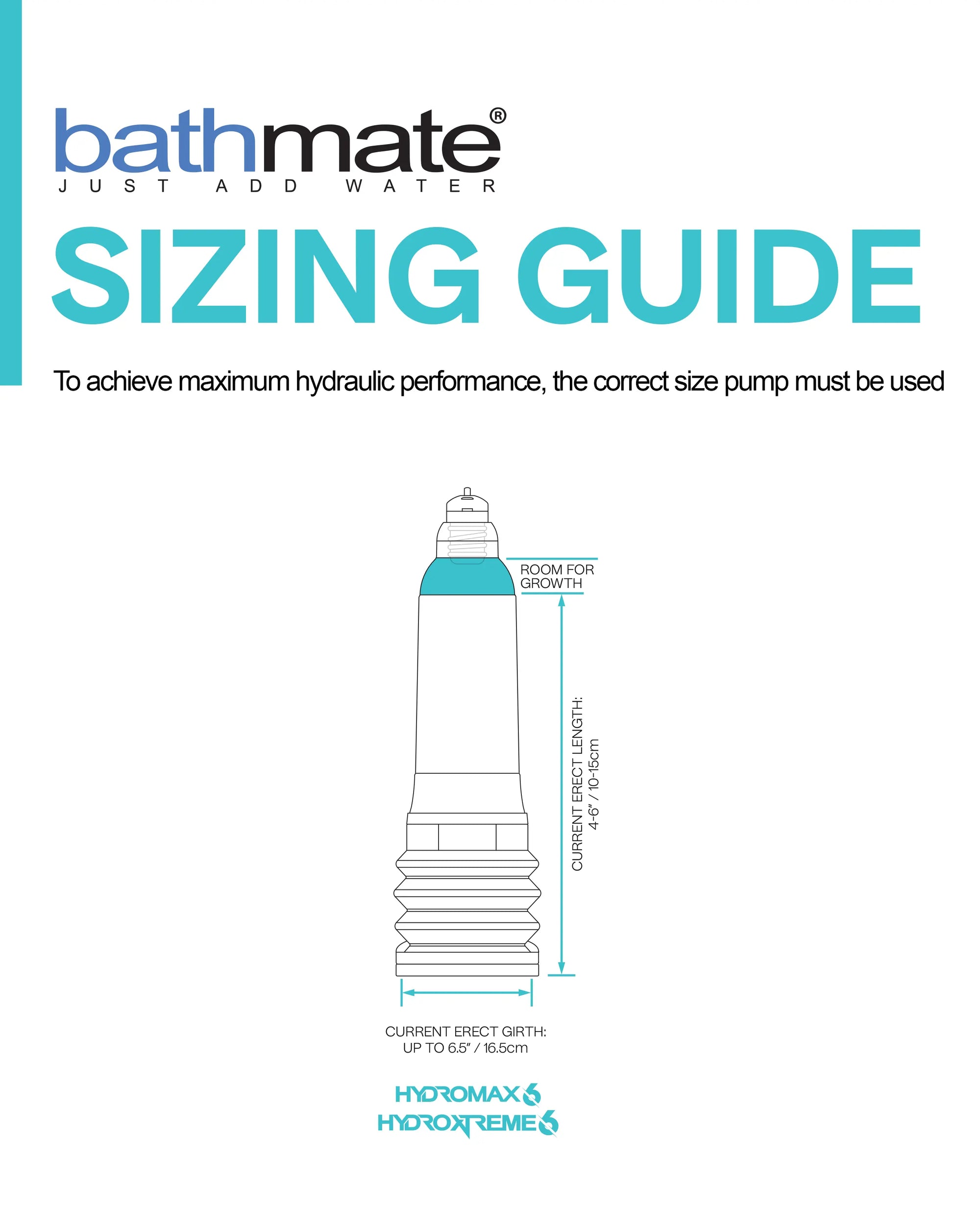 Bathmate Hydromax 6 - Water Based Penis Pump for Men 4-6 Inches